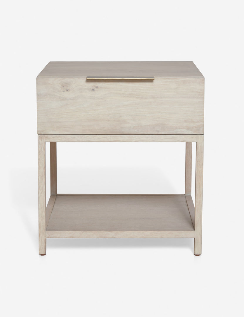 #color::natural | Dana Natural Wood Nightstand with an open frame