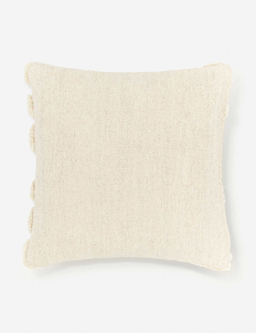 #color::natural #size::square | Back of the arches ivory square pillow