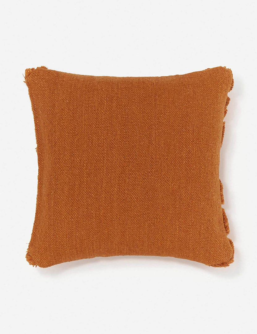 #color::rust #size::square | Back of the arches rust square pillow