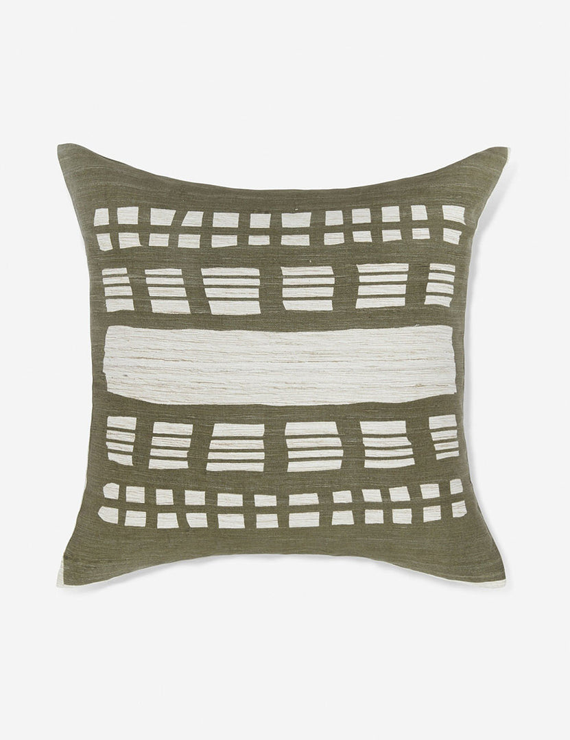 #size::20--x-20- | Stonewalk green geometric square throw pillow by Élan Byrd