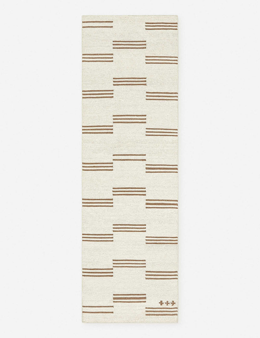 #size::2-6--x-8- | Stripe break flatweave rug by Sarah Sherman Samuel in its runner size