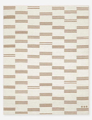 Stripe break flatweave rug by Sarah Sherman Samuel