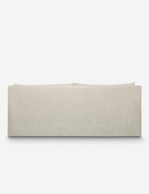 Back of the Portola Natural linen Slipcover Sofa