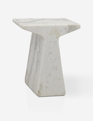 Tilda t-shaped marble side table