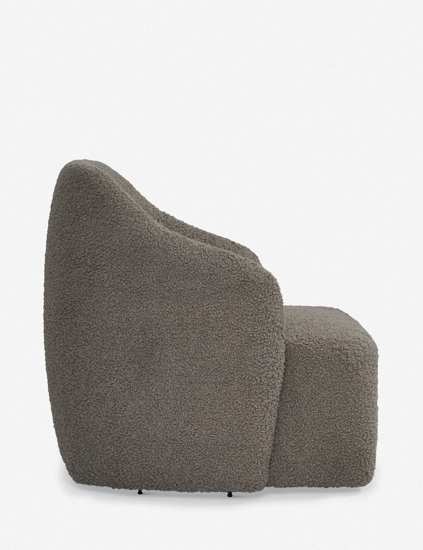 #color::gray-boucle | Side of the Tobi Gray Boucle swivel chair