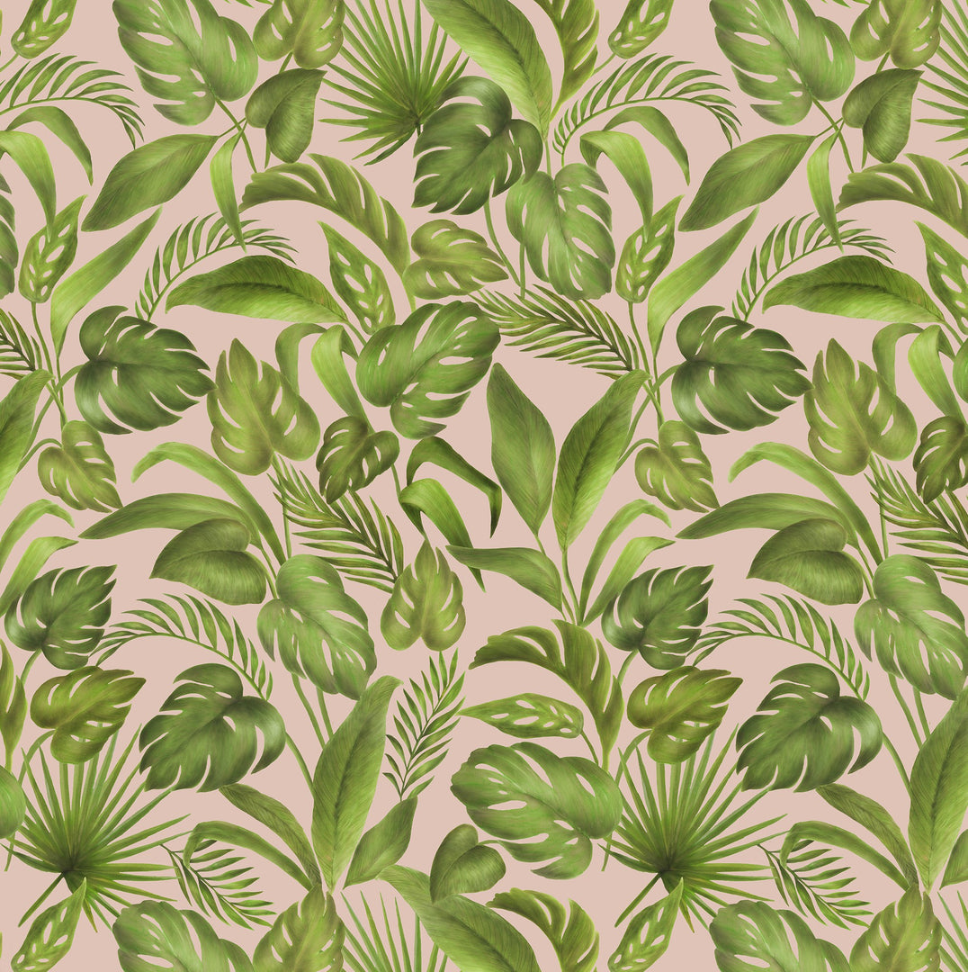 Tropical Leaves Wallpaper Swatch