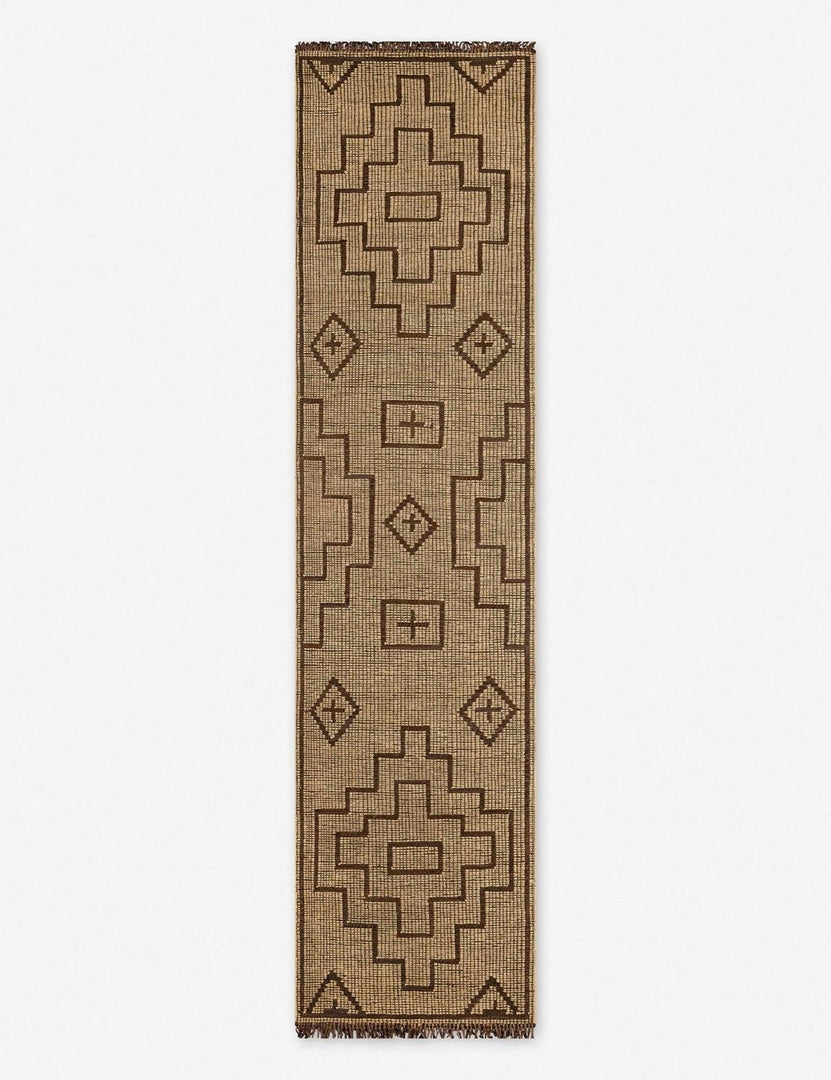 Pertek Rugs Perret Handwoven Jute-Leather Rug
