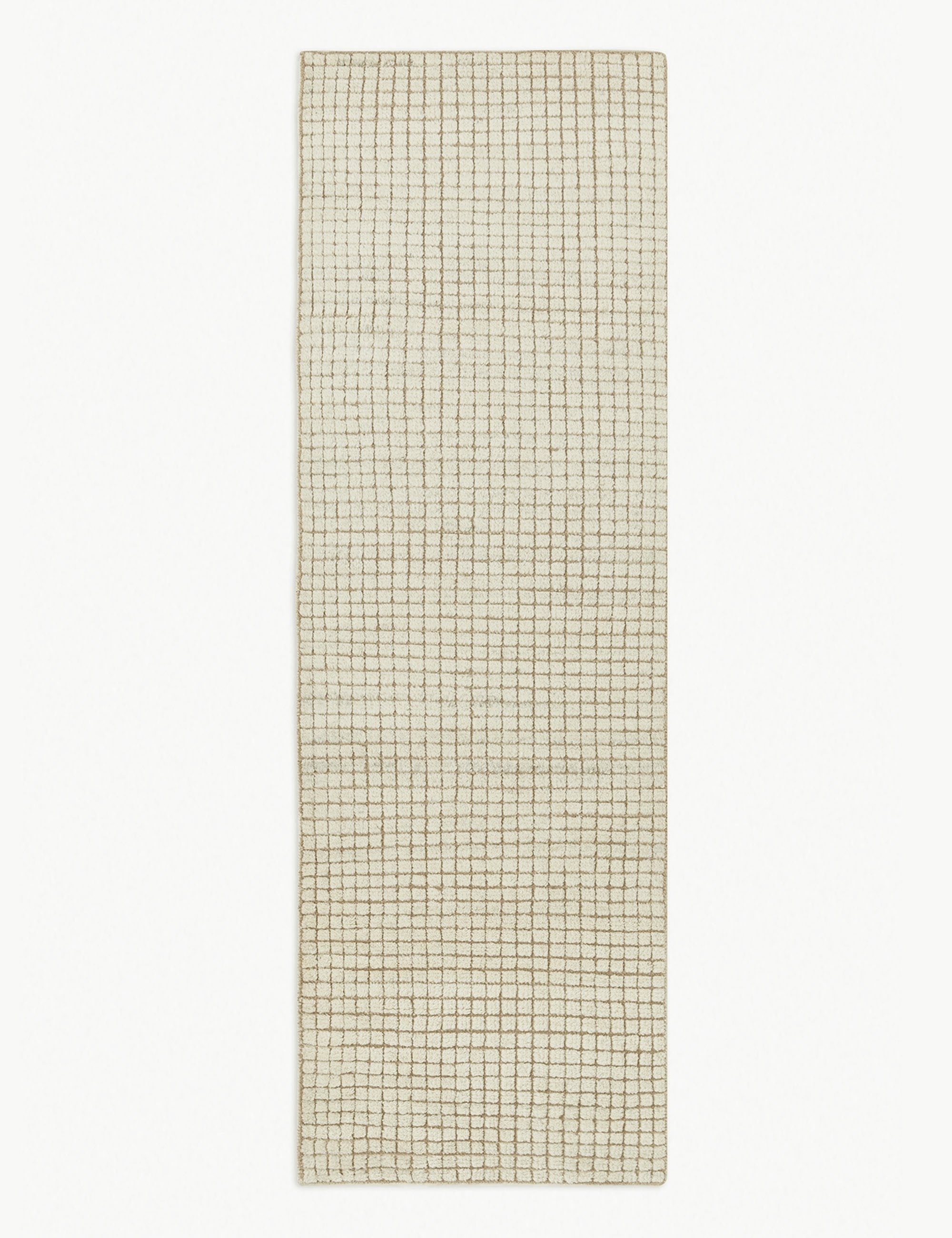 Uma Hand-Knotted Wool Grid Rug