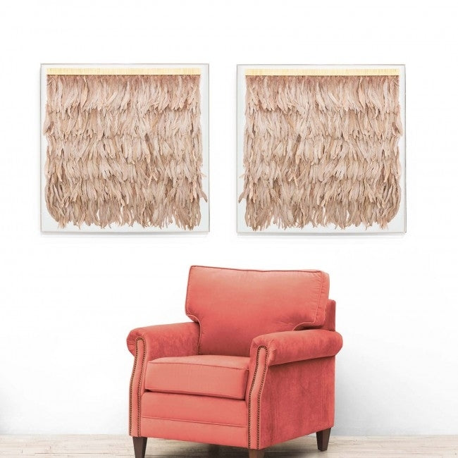 Rose Feathers Wall Art