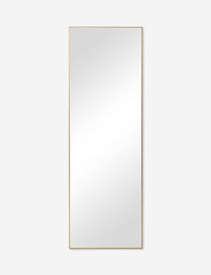 Shea rectangular gold framed full length floor mirror