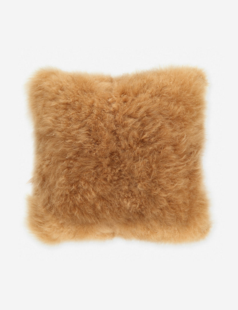#color::golden-brown  | Madison golden brown Cashmere Fur Pillow