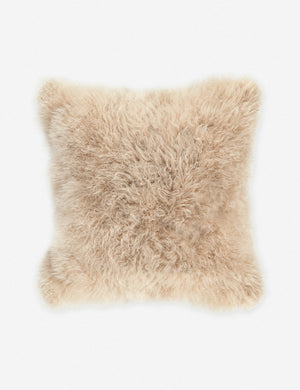 Madison cream-toned Cashmere Fur Pillow