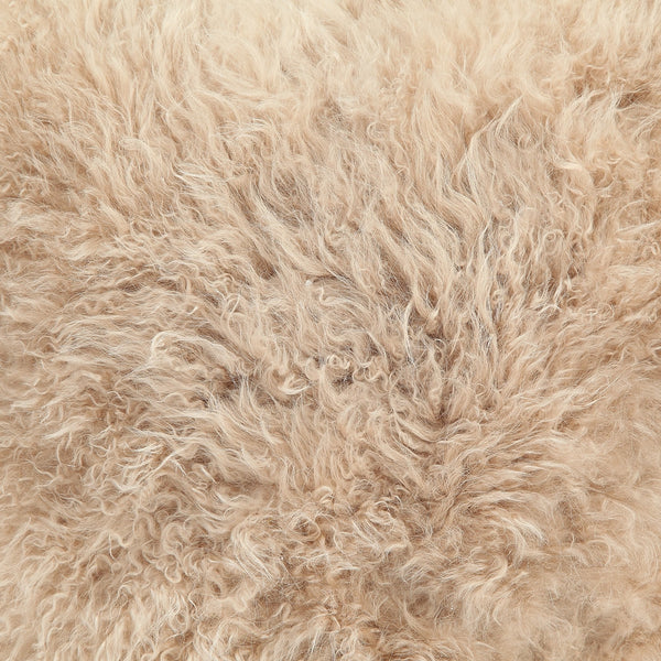 #color::cream | Close-up of the super soft cashmere fabric on the Madison cream-toned  Pillow