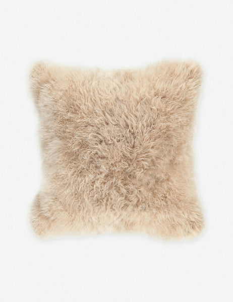 #color::cream | Madison cream-toned Cashmere Fur Pillow