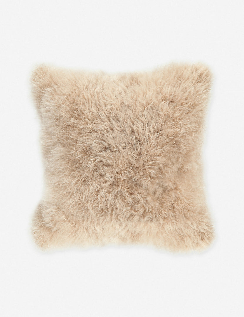 #color::cream | Video of the Madison cream Cashmere Fur Pillow