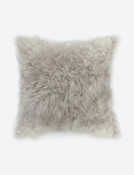 #color::light-grey | Madison light grey Cashmere Fur Pillow