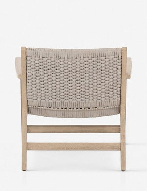 Back of the Ylva Natural Indoor / Outdoor Accent Chair