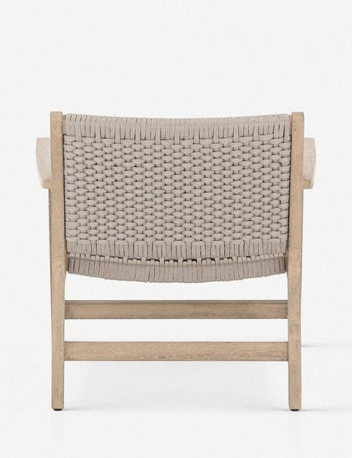 | Back of the Ylva Natural Indoor / Outdoor Accent Chair
