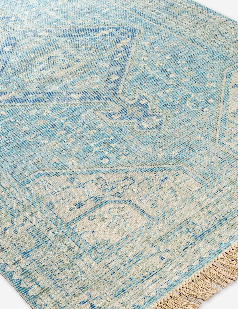 #size::2--x-3- #size::2-3--x-4- #size::2-6--x-8- #size::5--x-7-6- #size::6--x-9- #color::blue #size::8--x-10- | Close up of the Avelyn rug